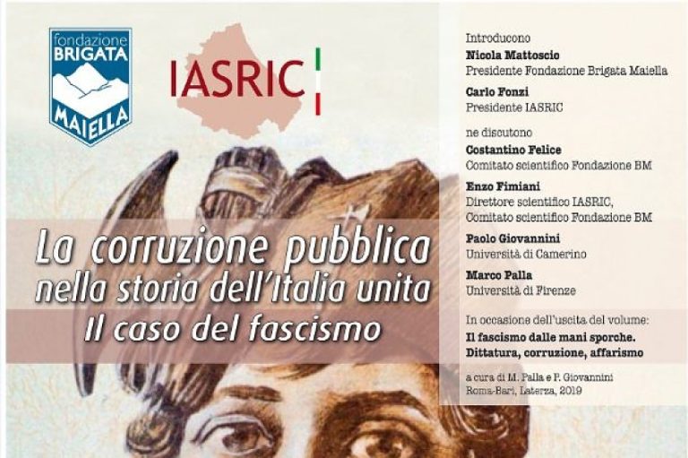 La corruzione pubblica nella storia dell’Italia
