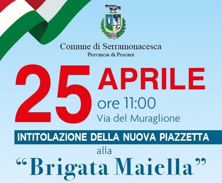 Intitolazione di una piazzetta alla Brigata Maiella